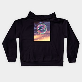 Coloured translucent soap bubble Kids Hoodie